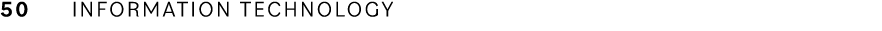 50 INFORMATION TECHNOLOGY