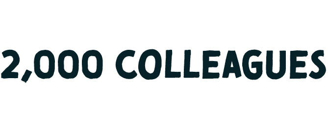 we have over 2,000 colleagues in 19 locations